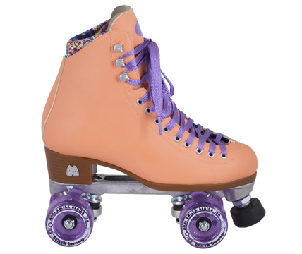 Moxi beach bunny roller skates (peach) at Bigfoot Bike and Skate, Milwaukee, WI.