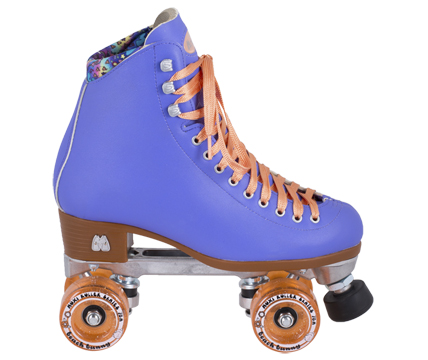 Moxi beach bunny roller skates (periwinkle) at Bigfoot Bike & Skate, Milwauke.